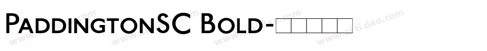 PaddingtonSC Bold字体转换